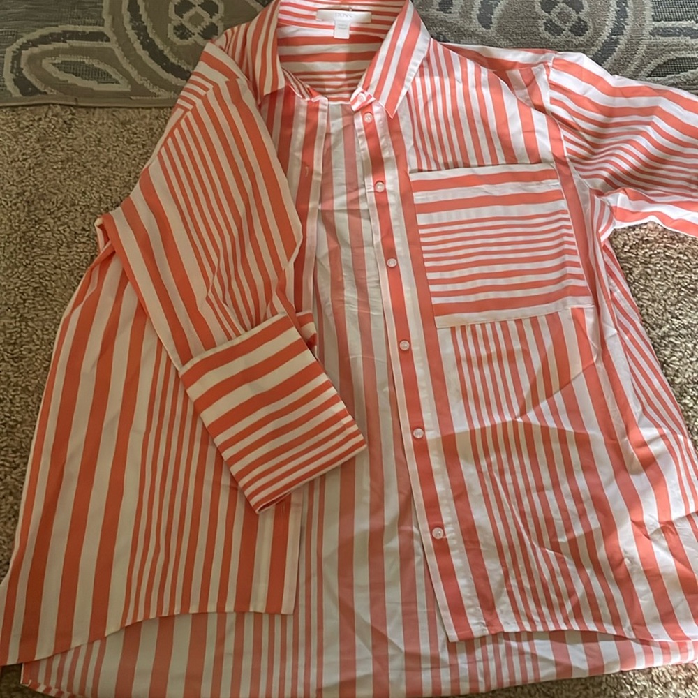 Hugo Boss Orange strip shirt